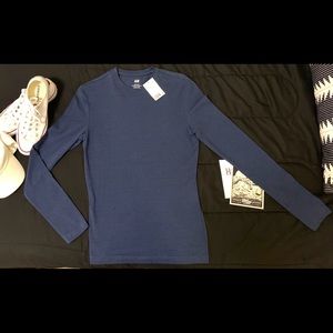 Blue H&M Slim Fit Tee